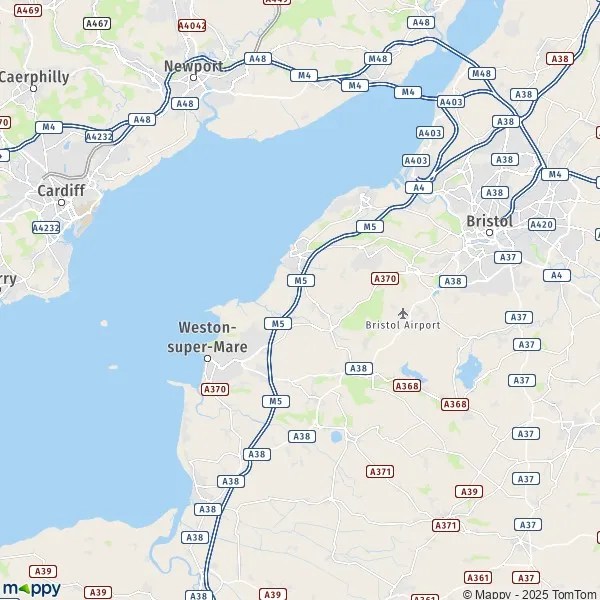 Map Locking map of Locking (BS24 8) and practical information